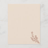 テラコッタブーケボタニカルバジェットベビーシャワー チラシ (裏面)