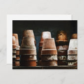 テラコッタプラントポット ポストカード (正面/裏面)