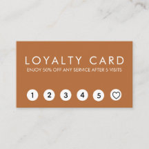 テラコッタプロフェッショナルミニマルロイヤリティカード