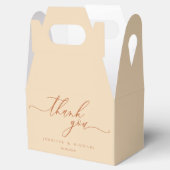 テラコッタベージュエレガントギフトありがとう フェイバーボックス (オープン)