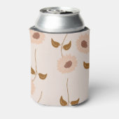 テラコッタベージュエレガントフローラウォーターカラーボタニック 缶クーラー (缶裏面)