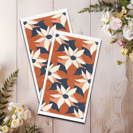 テラコッタホワイトエレガントフローラ