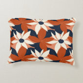 テラコッタホワイトエレガントフローラ アクセントクッション (裏面)