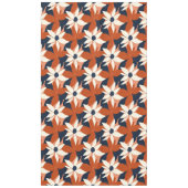 テラコッタホワイトエレガントフローラ テーブルクロス (正面)