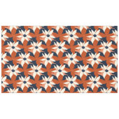 テラコッタホワイトエレガントフローラ テーブルクロス (正面(横))