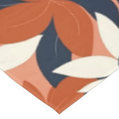 テラコッタホワイトエレガントフローラ テーブルクロス (アングル)