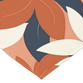 テラコッタホワイトエレガントフローラ ロングテーブルランナー (コーナー)