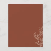 テラコッタボタニカルウェディングデイヘアメイクアップタイム チラシ (裏面)