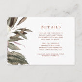 テラコッタボタニカルゲスト情報 エンクロージャーカード (正面)