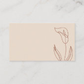 テラコッタボタニカルシンプルベビーボホブックス エンクロージャーカード (裏面)