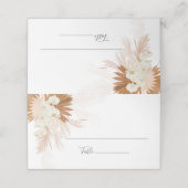 テラコッタボタニカルパンパスグラスデザートパームズ プレイスカード (外部開封)