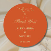 テラコッタボタニカルミニマ結婚リストありがとう ラウンドシール