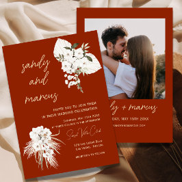 テラコッタボヘミアンフォト結婚式招待状 招待状