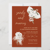 テラコッタボヘミアンフォト結婚式招待状 招待状 (正面)