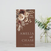 テラコッタボヘミアンフラワーズ結婚式 プログラム (スタンド正面)