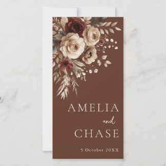 テラコッタボヘミアンフラワーズ結婚式 プログラム