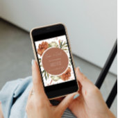 テラコッタボヘミアンフローラザデイト招待状 招待状