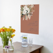 テラコッタボヘミアンモダンボエレガントタル 箔ポスター (レイダウン (キッチン))