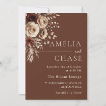 テラコッタボヘミアンヴィンテージ結婚フローラ