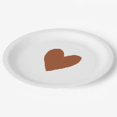 テラコッタボヘミアン焼きオレンジ色の赤ちゃんシャワー ペーパープレート (アングル)