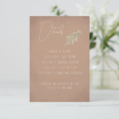 テラコッタボヘミアン結婚式同封カード エンクロージャーカード (スタンド正面)