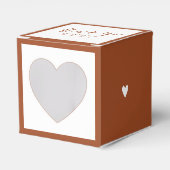 テラコッタボヘミアン自然ハローベビーシャワー フェイバーボックス (正面サイド)