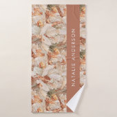 テラコッタボヘミエレガントアモダンパンパスグラス バスタオル (バスタオル)