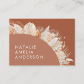 テラコッタボヘミエレガントアンパモダンスグラス 名刺 (正面)