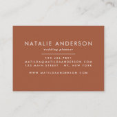 テラコッタボヘミエレガントアンパモダンスグラス 名刺 (裏面)