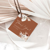 テラコッタボホありがとう赤ちゃんシャワーギフトラベル フェイバータグ