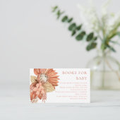 テラコッタボホウォーター色フローラブックスフォーベビー エンクロージャーカード (スタンド正面)