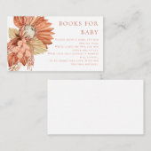 テラコッタボホウォーター色フローラブックスフォーベビー エンクロージャーカード (正面/裏面)