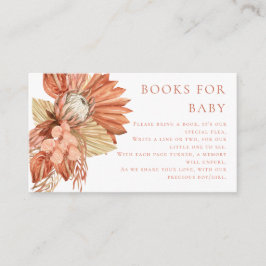 テラコッタボホウォーター色フローラブックスフォーベビー エンクロージャーカード