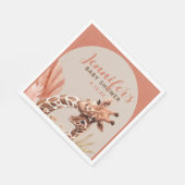 テラコッタボホキレフベビーシャワー紙ナプキンス スタンダードランチョンナプキン (角)