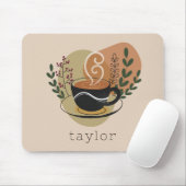 テラコッタボホコーヒーテーマパーソナライズされた マウスパッド (マウス)