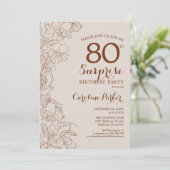 テラコッタボホサプライズ80thバースデーパーティー 招待状 (スタンド正面)