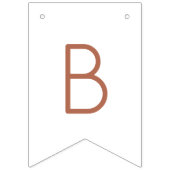 テラコッタボホサンベイビーシャワーバンティングフラッグ バンティングフラッグ (第3の旗)