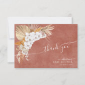 テラコッタボホシックベビーシャワーサンキューカード サンキューカード (正面)