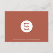 テラコッタボホスモールビジネスありがとうございます エンクロージャーカード (裏面)