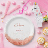 テラコッタボホデザートベビーシャワーウェルカム ペーパープレート (パーティー)