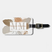 テラコッタボホトロピカルモノグラム ラゲッジタグ (正面横)