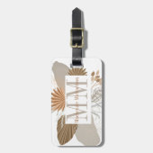 テラコッタボホトロピカルモノグラム ラゲッジタグ (正面縦)