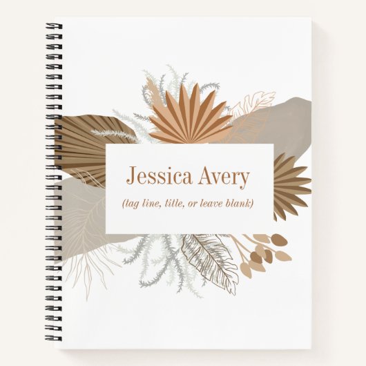 テラコッタボホトロピカル ノートブック (正面)