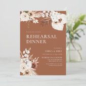 テラコッタボホパンパスリハーサルディナー招待状 招待状 (スタンド正面)