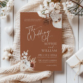 テラコッタボホパンパス結婚式招待状 招待状