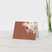 テラコッタボホパンパ結婚スサンキューカード サンキューカード (裏面)