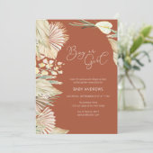 テラコッタボホパーム乾燥した葉のジェンダーが明らかにする 招待状 (スタンド正面)