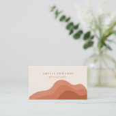 テラコッタボホビジネスカードモダン事業 名刺 (スタンド正面)