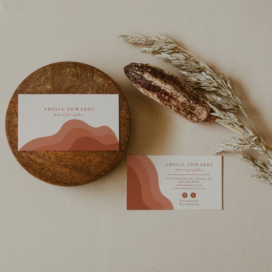 テラコッタボホビジネスカードモダン事業 名刺