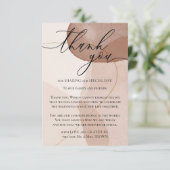 テラコッタボホビーチウォーター色ベージュサンキュー エンクロージャーカード (スタンド正面)